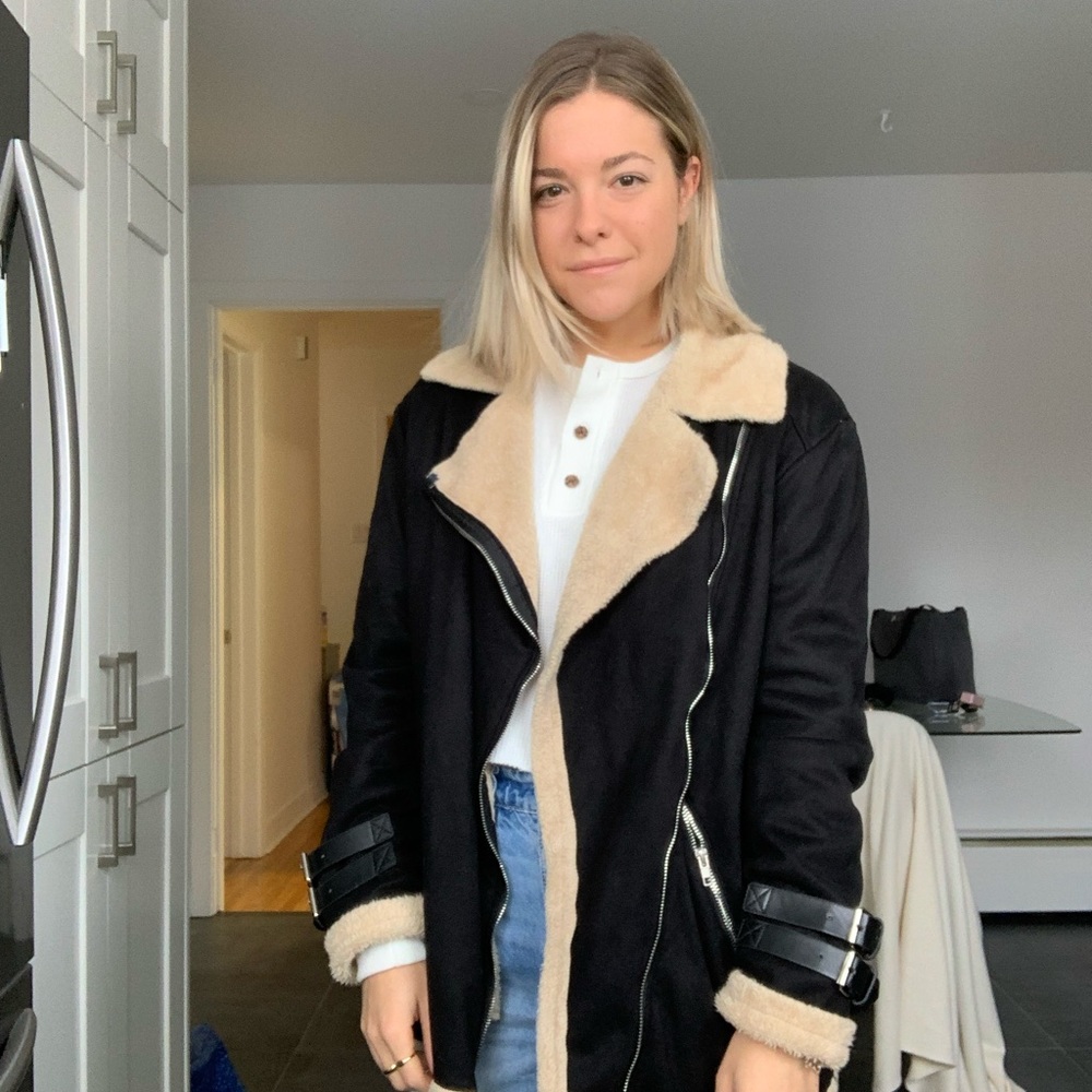 Veste douce 100 % coton. Large (oversized)